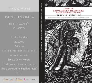 Libro ganador del Premio Internacional Andrés Henestrosa