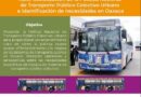 Evaluarán el transporte público en Oaxaca