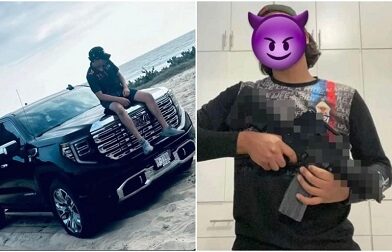 Junior morenista presume armas y autos de lujo