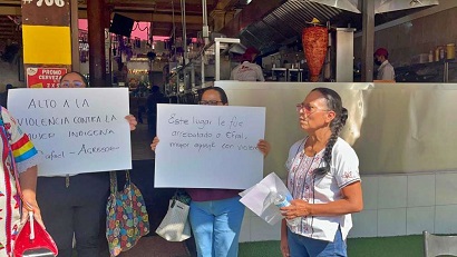 Mujer mixe, víctima de violencia y despojo, exige justicia