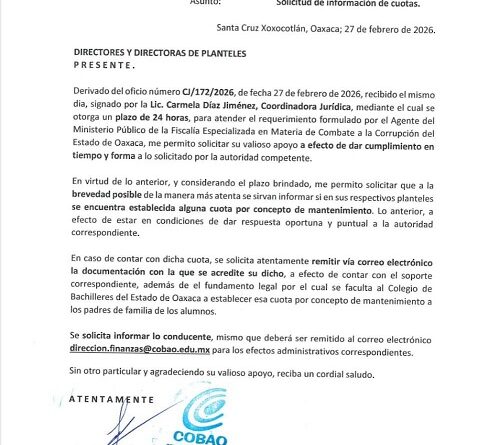 ¡Saqueo descarado en el COBAO!