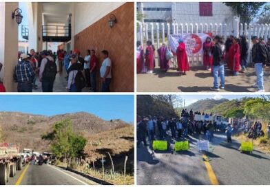 Escalan conflictos y protestas en Oaxaca