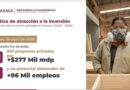 Oaxaca logra inversiones de hasta 277 mmdp