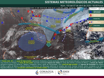 Seguirá mar de fondo, lluvias y vientos fuertes