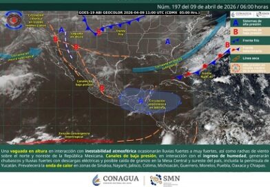 Seguirán lluvias fuertes, calor extremo y mar de fondo