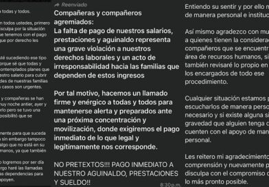 A trabajadores de gobierno les retienen su salario A trabajadores de gobierno les retienen su salario