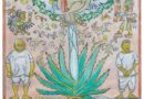 Acuarela de Takeda, imagen oficial de la Feria del Mezcal
