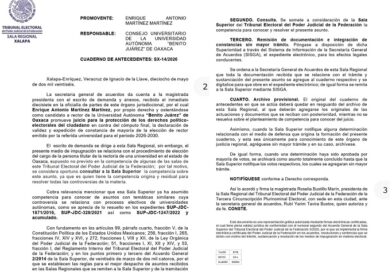 Admite TEPJF impugnación contra elección en UABJO Admite TEPJF impugnación contra elección en UABJO