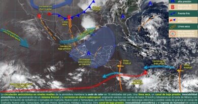 Continuarán las lluvias
