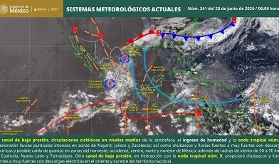 Calor con lluvias vespertinas en Oaxaca
