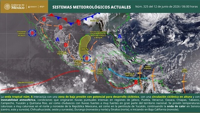 Prevén lluvias y tormentas vespertinas
