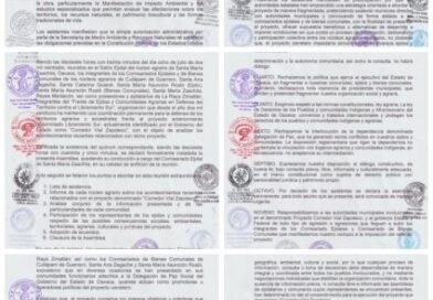 Comunidades rechazan carretera Etla-Tlacochahuaya Comunidades rechazan carretera Etla-Tlacochahuaya