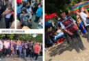 Protestan en desfile de delegaciones por caso Alejandro Leyva