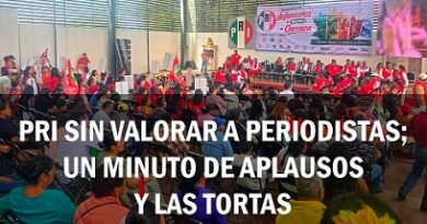 PRI sin valorar a periodistas; un minuto de aplausos y las tortas