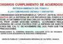 Buscan comunidades entrega de recursos Buscan comunidades entrega de recursos