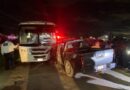 Mortal encontronazo entre camioneta y autobús