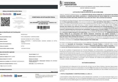 Oaxaca: contratos millonarios a constructora “fantasma”