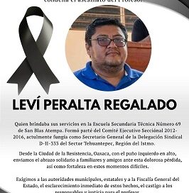 S-22 magisterial exige justicia por profesor ejecutado